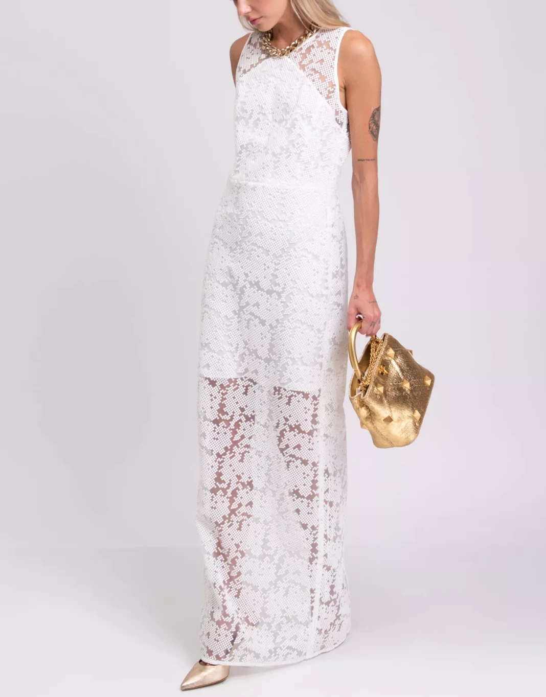 Diane von Furstenberg White Overlay wedding Dress - photo 3