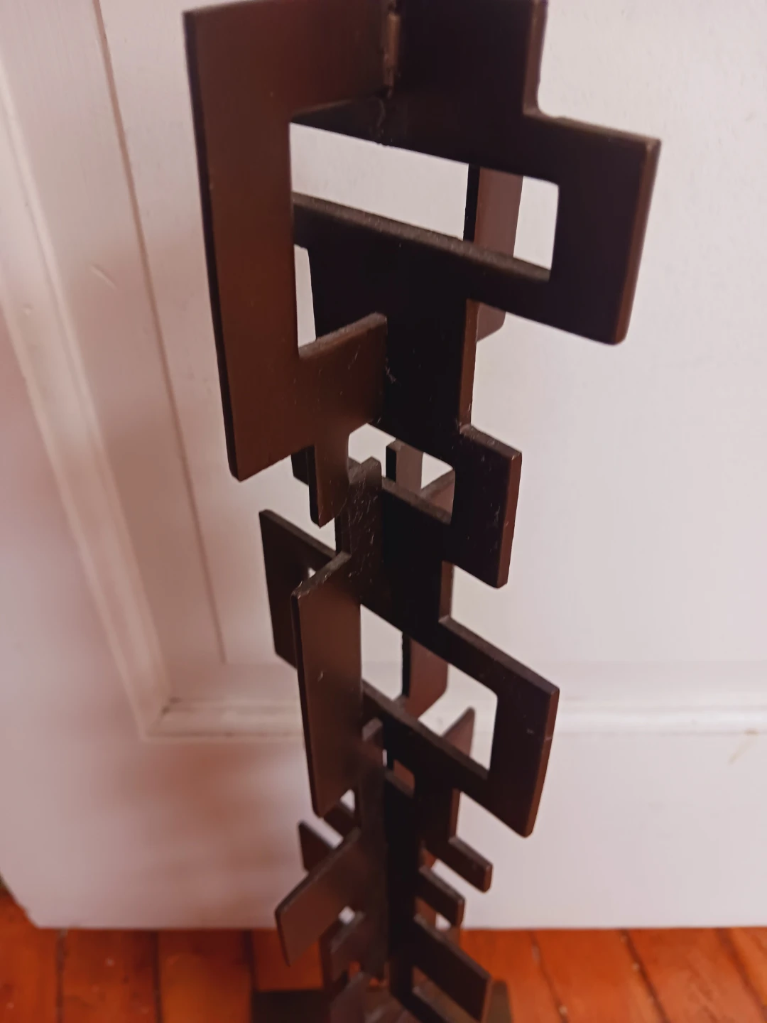 Striking Brutalist Abstract Geometric Totem Art Sculpture - photo 2