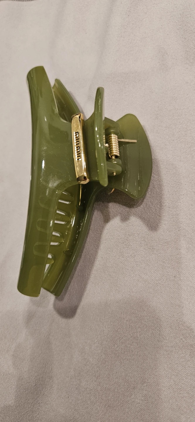 Olive Green Hair Claw