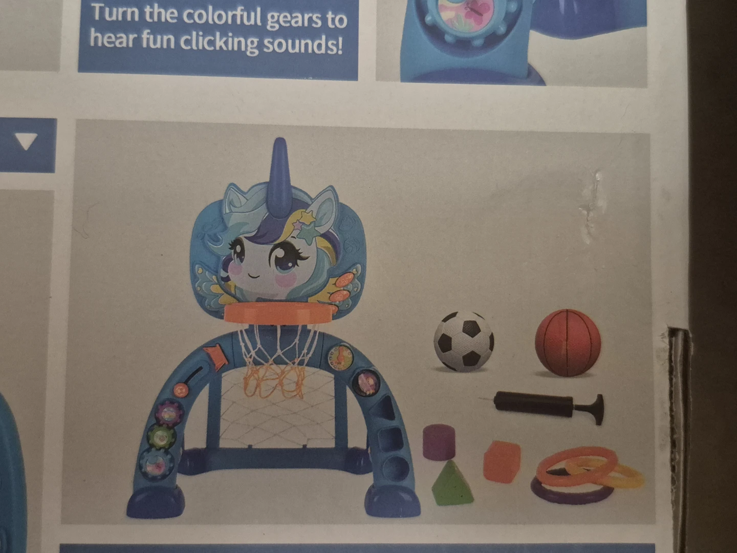 2-in-1 Unicorn Basketball and Soccer Toy - photo 2