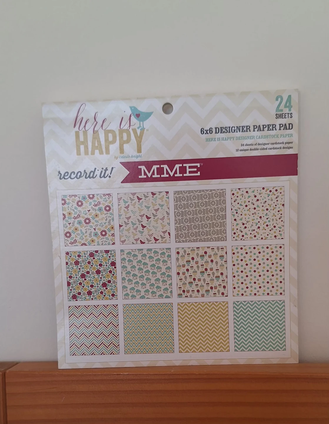 MME Here is Happy Designer Paper Pad 6x6