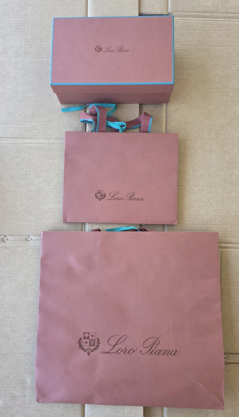 Loro Piana shoes box with 2 paper bag