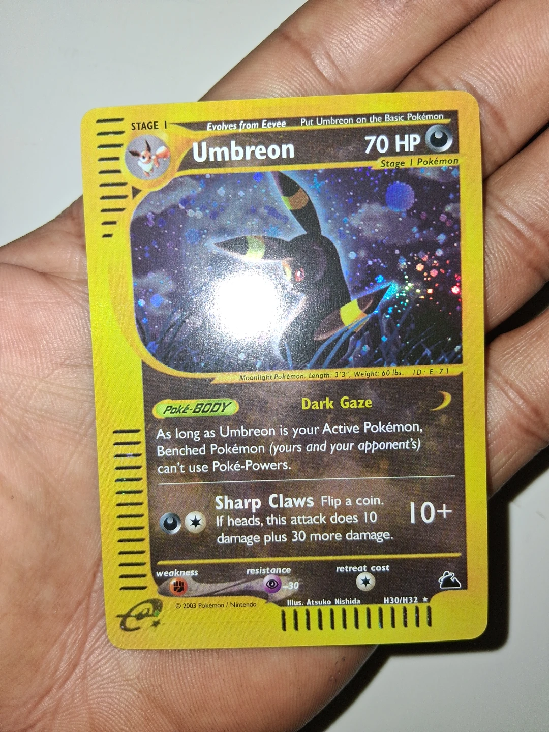 Umbreon H30/H32 Holo Pokemon Card