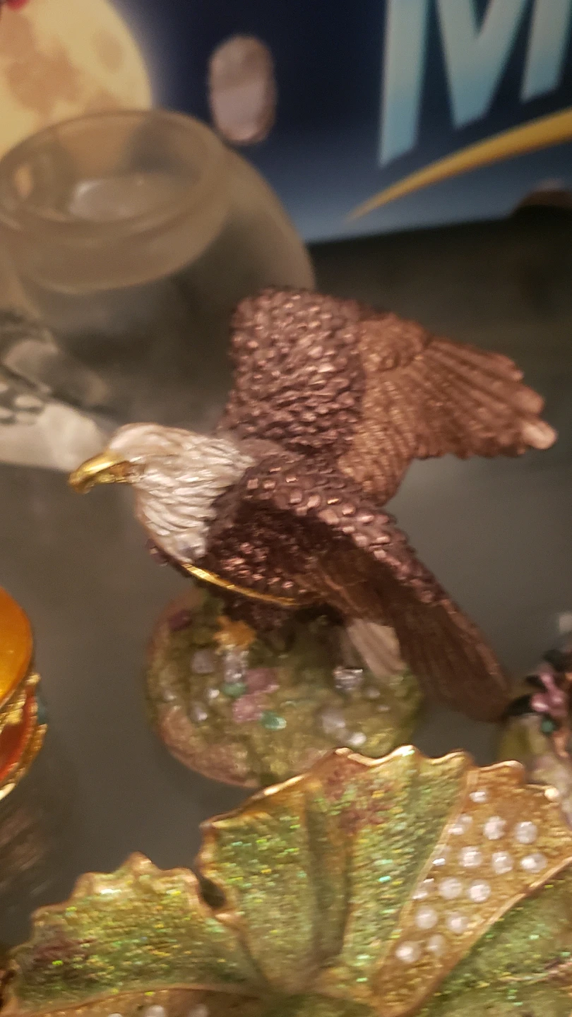 Decorative Eagle Figurine Trinket Box