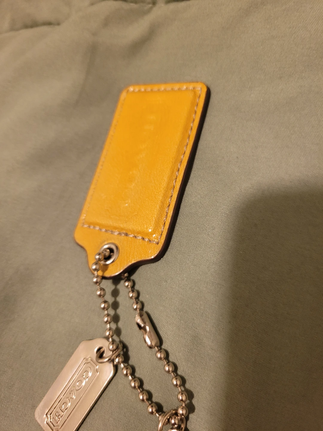 Coach Leather Bag Charm and Key Ring - photo 4