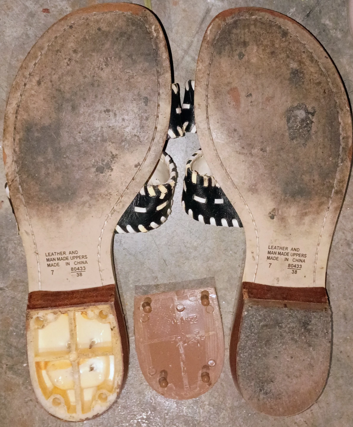 Parade Black and White Sandals 🏈 - photo 2