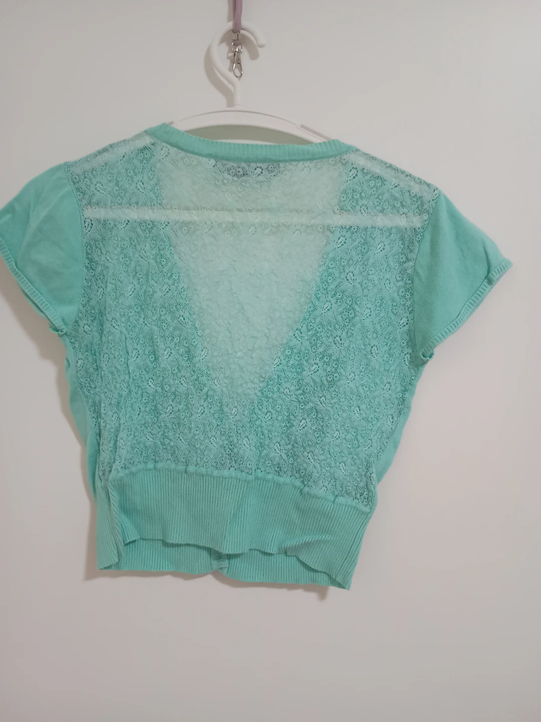 Nicole Benisti Mint Green Lace Cardigan - photo 2