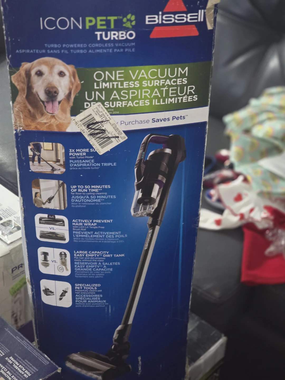 Bissell IconPet Turbo Cordless Vacuum Model 3178N
