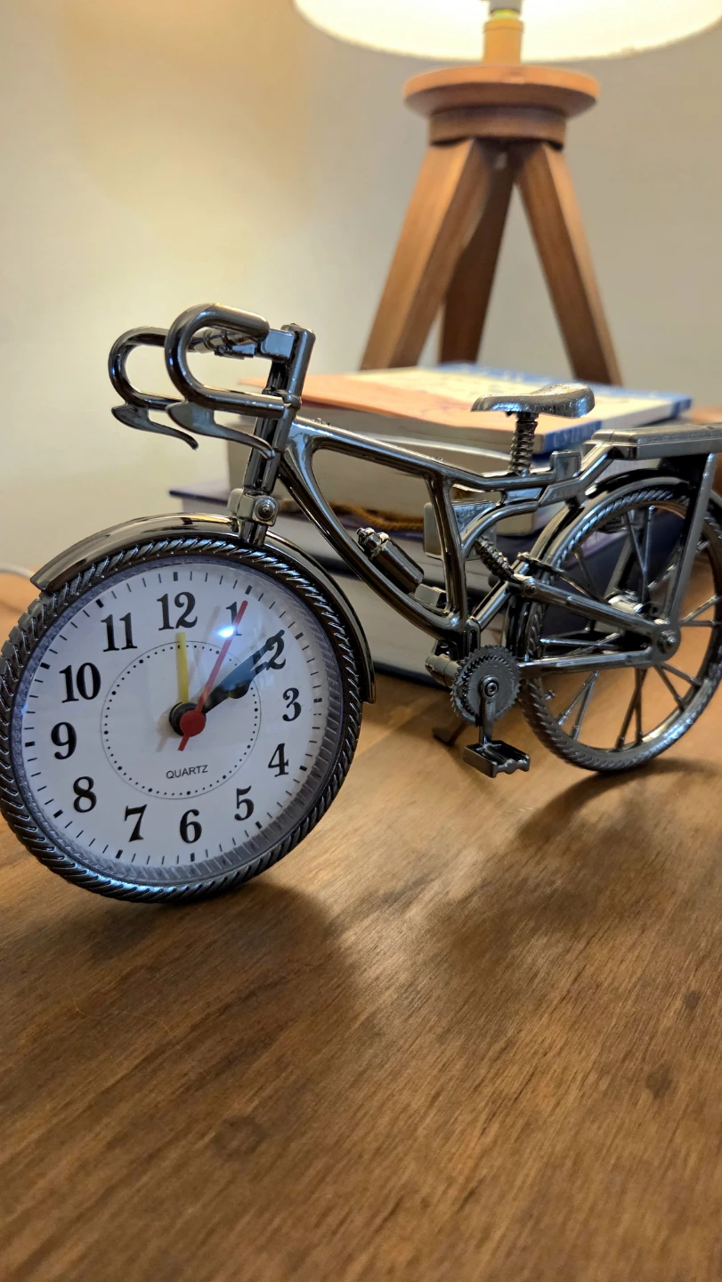Vintage Bicycle Alarm Clock Display *new