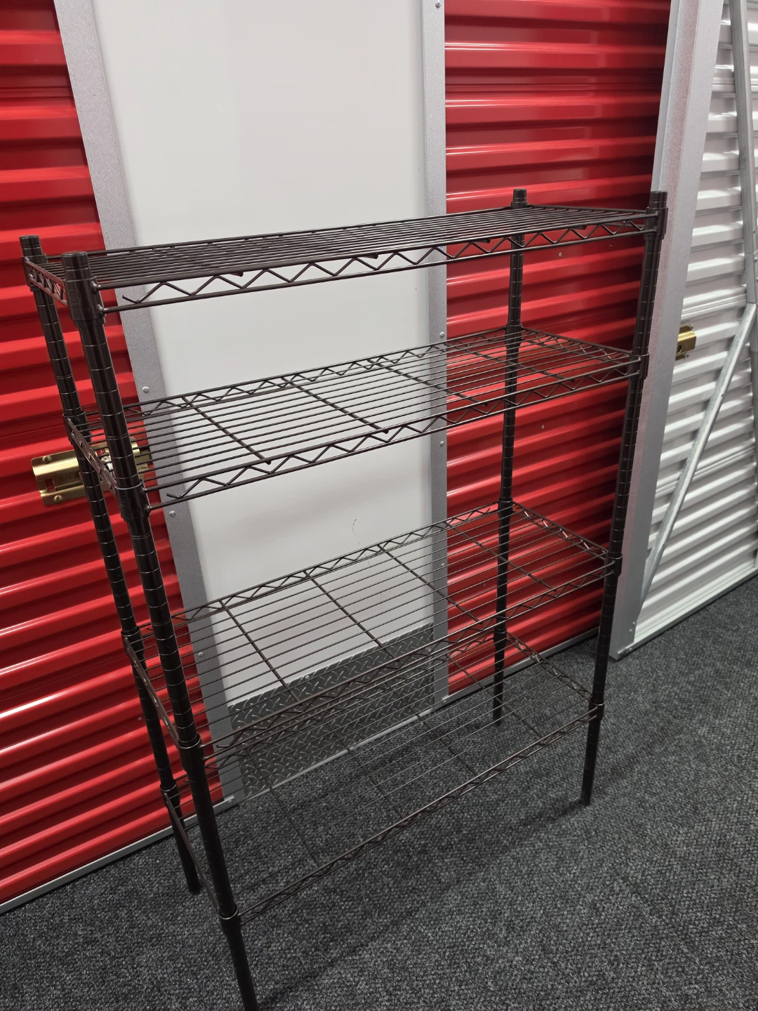 4-Tier Bronze Metal Wire Shelving Unit