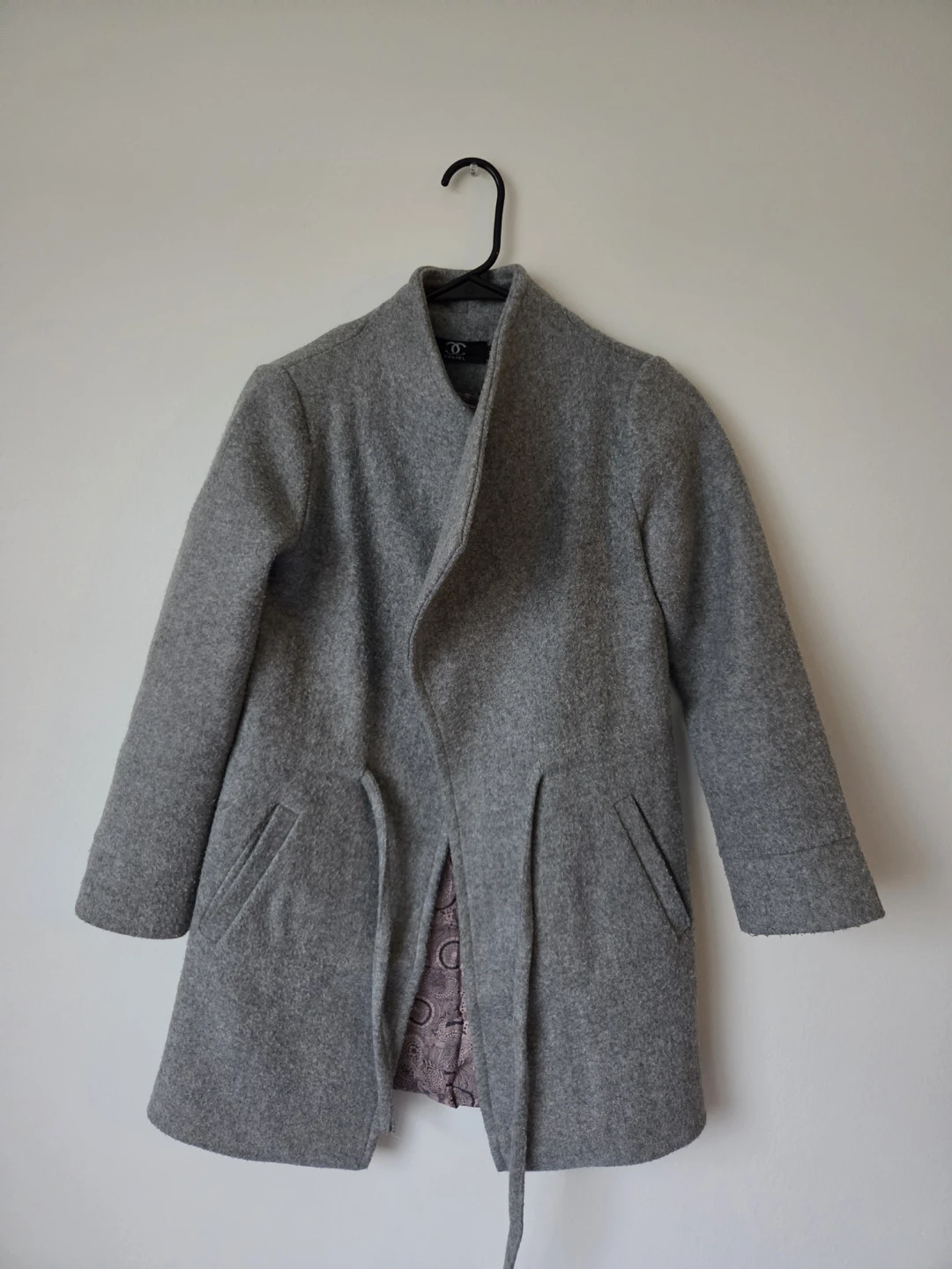 Grey Wool Coat 🏈 - photo 3