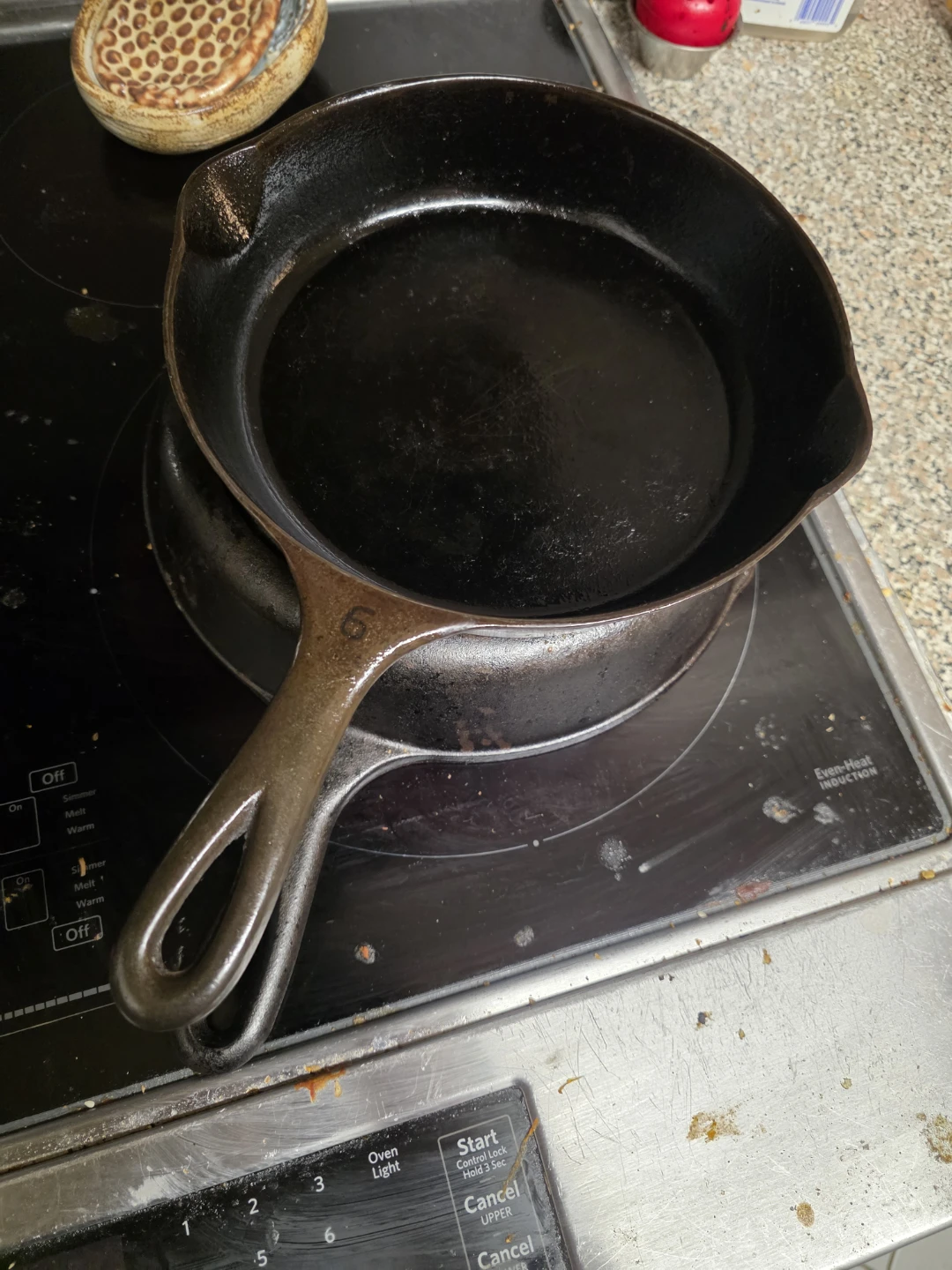 Vintage Number 6 Cast Iron Skillet