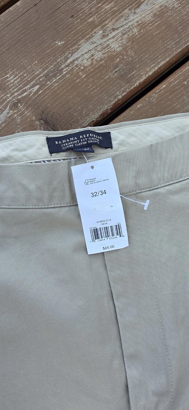 Banana Republic Gavin Straight Fit Chinos 32/34 - photo 2
