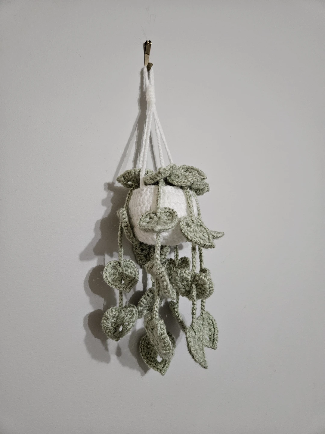 Homemade Crocheted Hanging Plant Decor