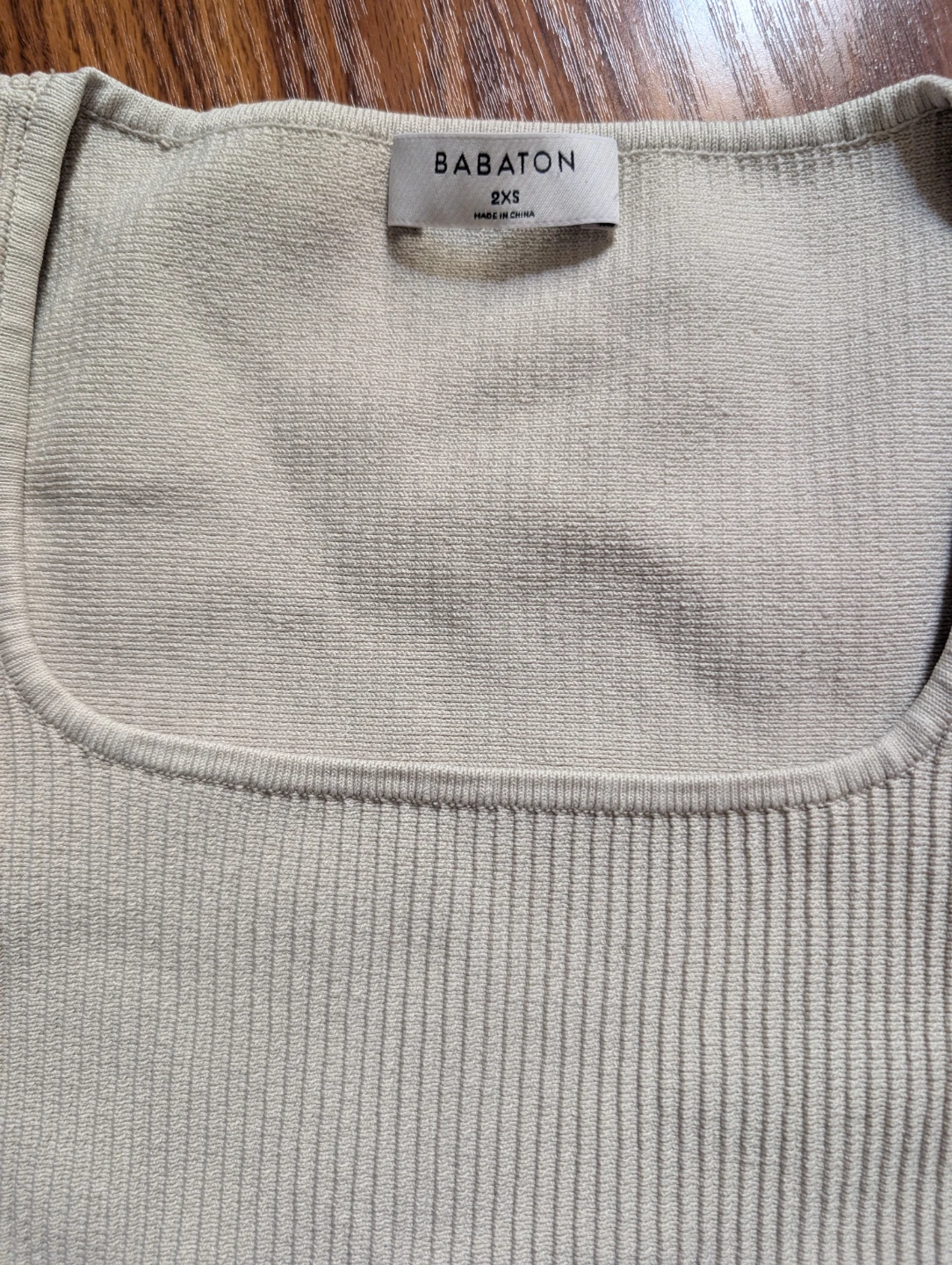 Babaton Ribbed Square Neck Top - photo 2