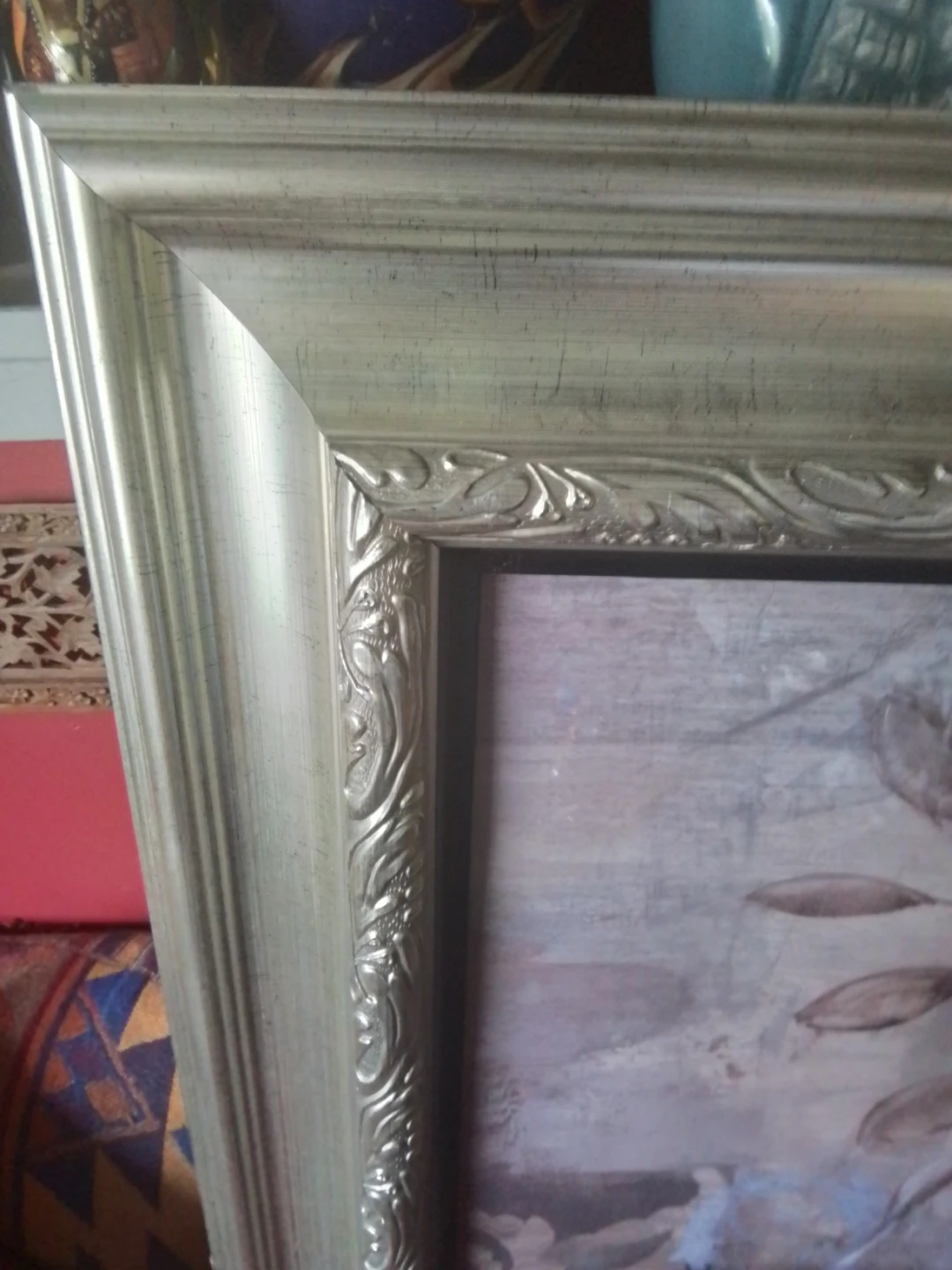 S. Vassileva Floral Wall Art with Ornate Silver Frame - photo 5
