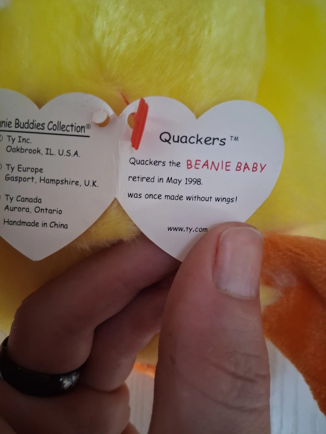 Ty Beanie Buddy Quackers Duck Plush - photo 3