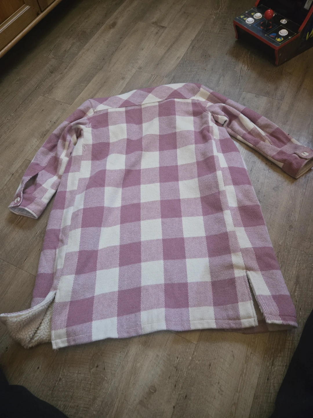 Joe Fresh Kids Plaid Shirt Jacket Pink - photo 2