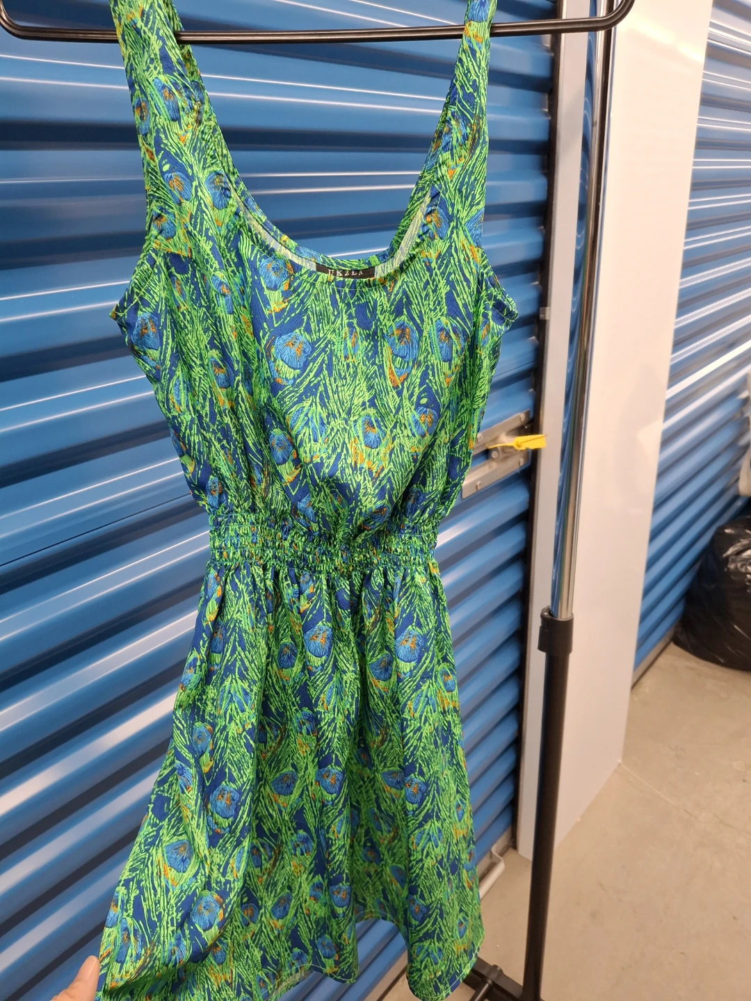 Girls Peacock Print Dress