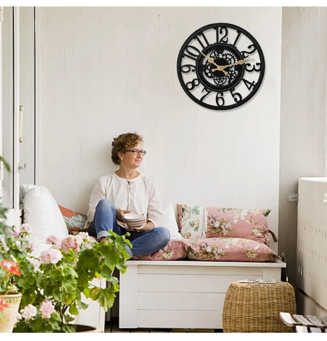 Industrial Style Wall Clock - photo 4