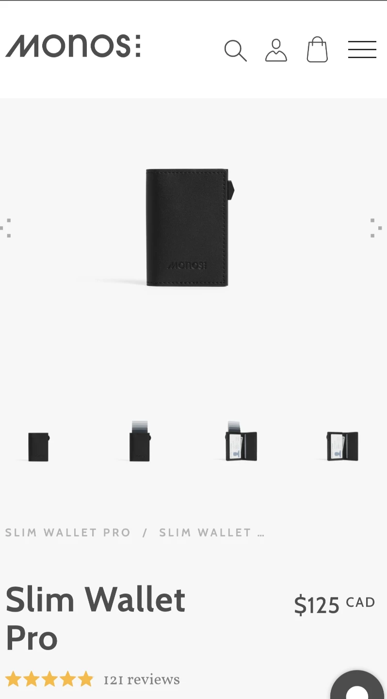 Monos Slim Wallet Pro
