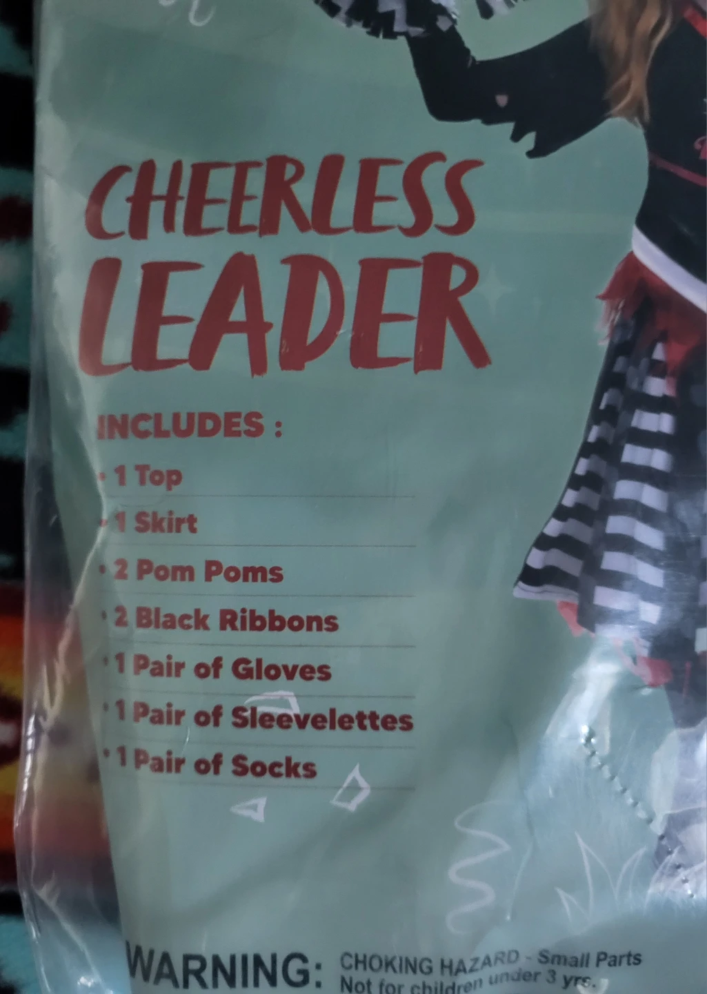 New Spooktacular Creations Cheerless Leader Costume M 8-10 Yrs - photo 5