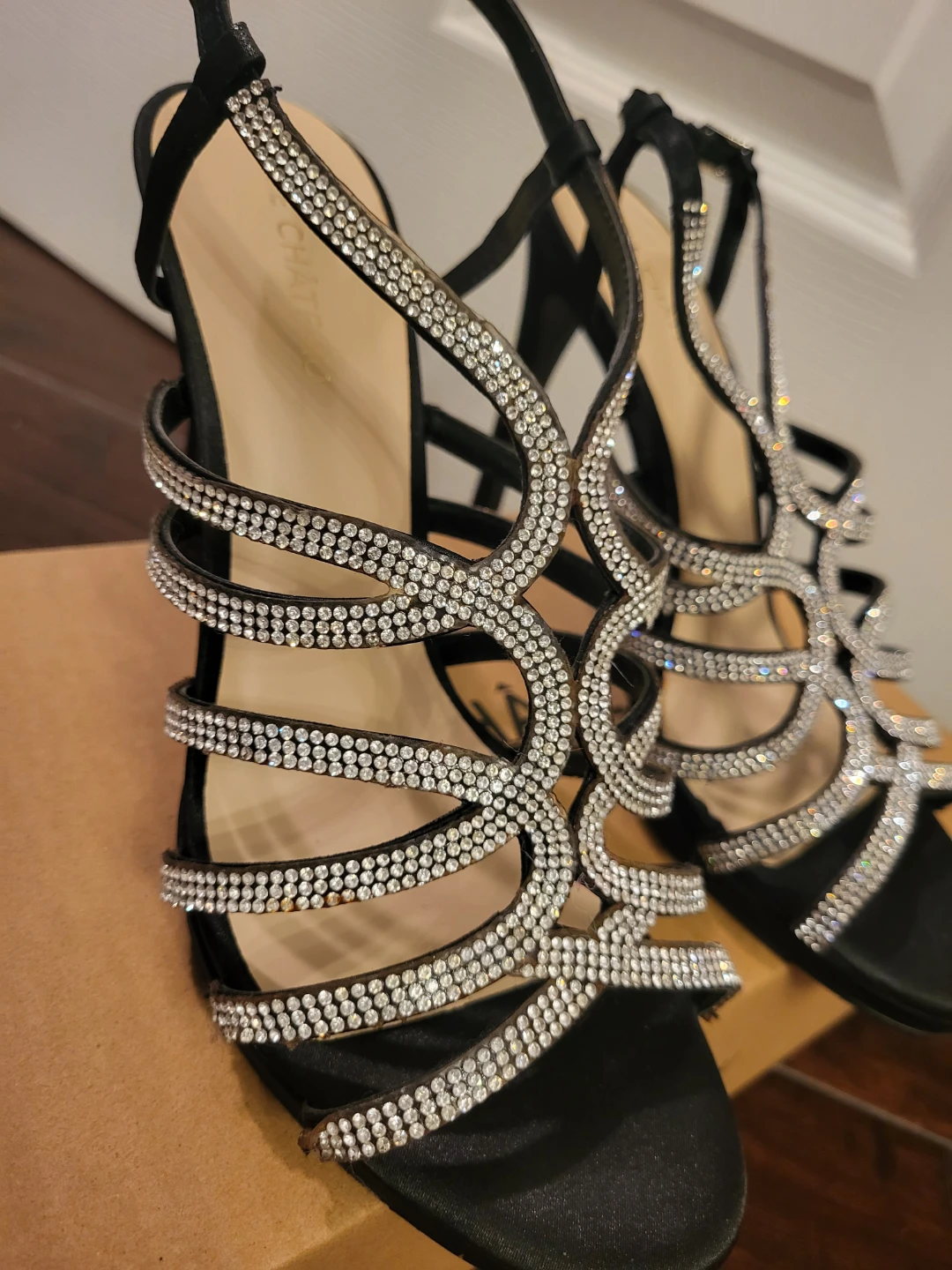 Le Chateau Black Rhinestone Heels - photo 2