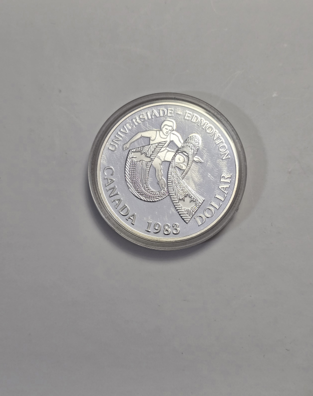 1983 Canadian Universiade Dollar Coin - photo 2