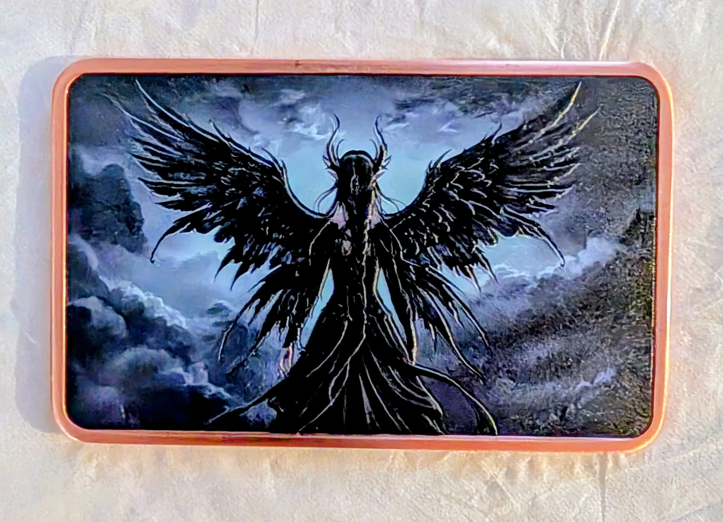 5 oz .999 Fine Copper Bar with Winged Design - photo 2