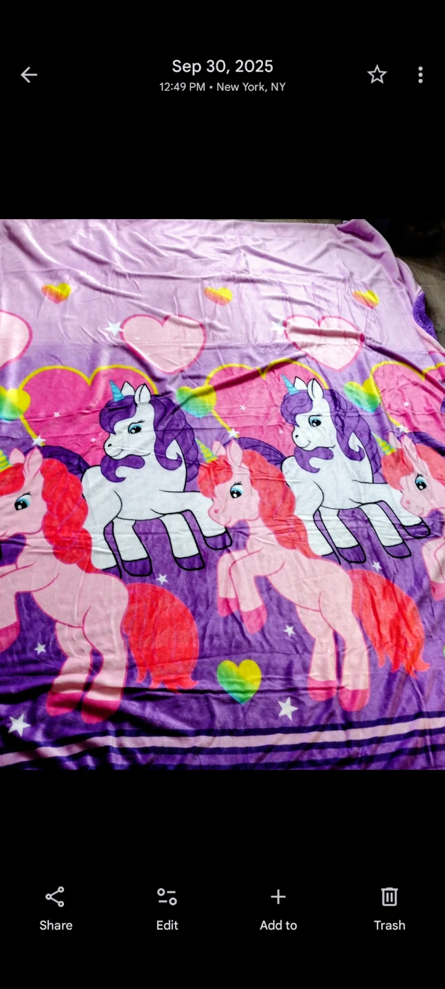 Magic Winter Unicorn Blanket Full XL Twin - photo 2