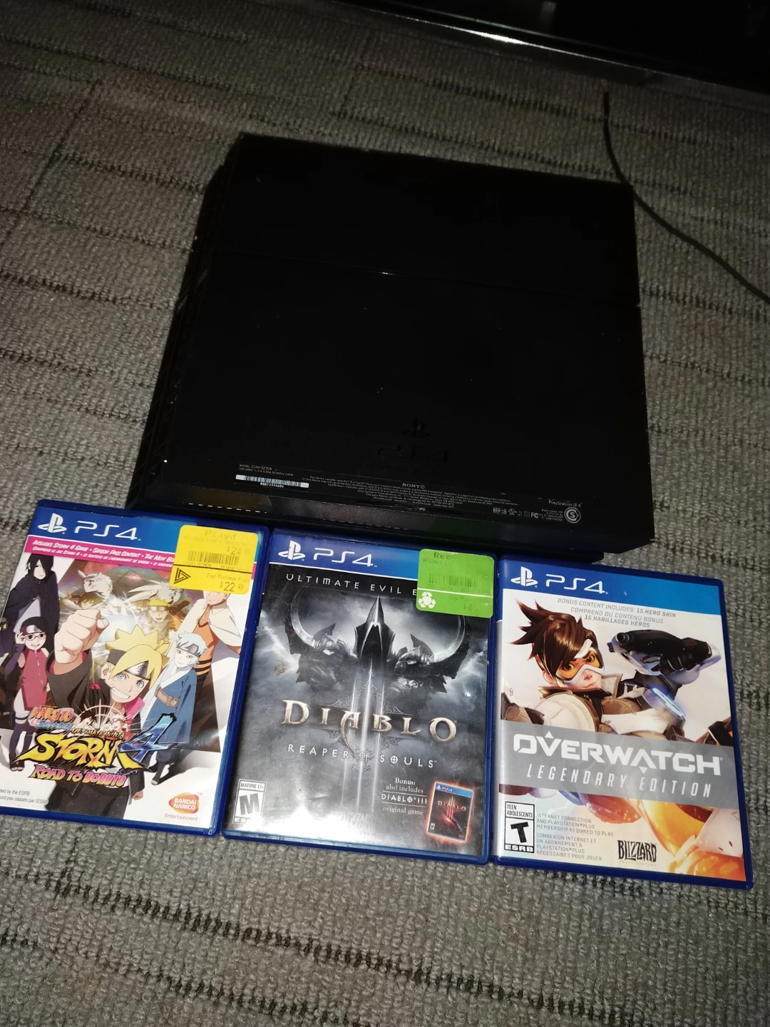 Sony PlayStation 4 Console with 3 Games