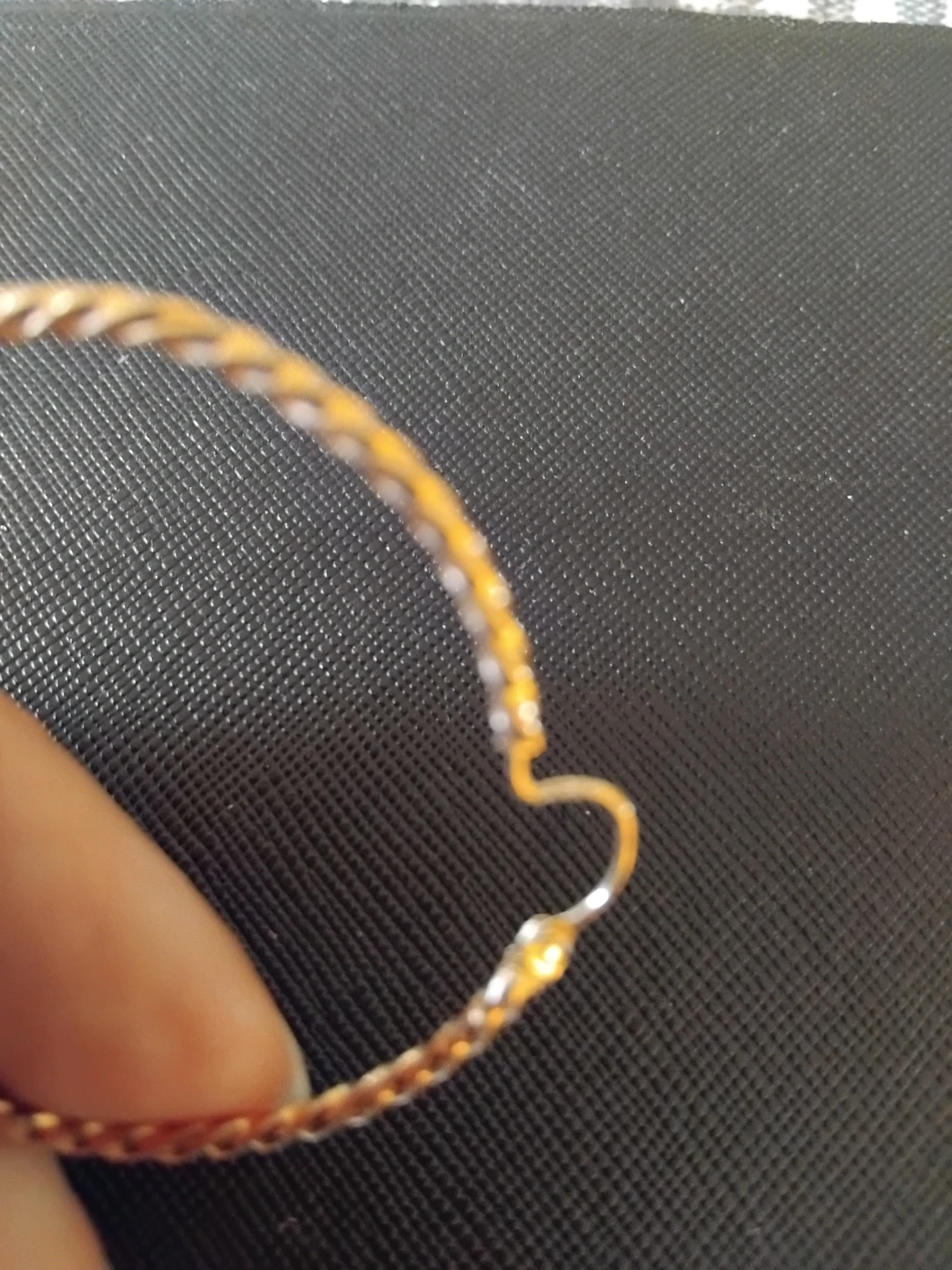 18k Gold-tone twisted hoop earrings - photo 3