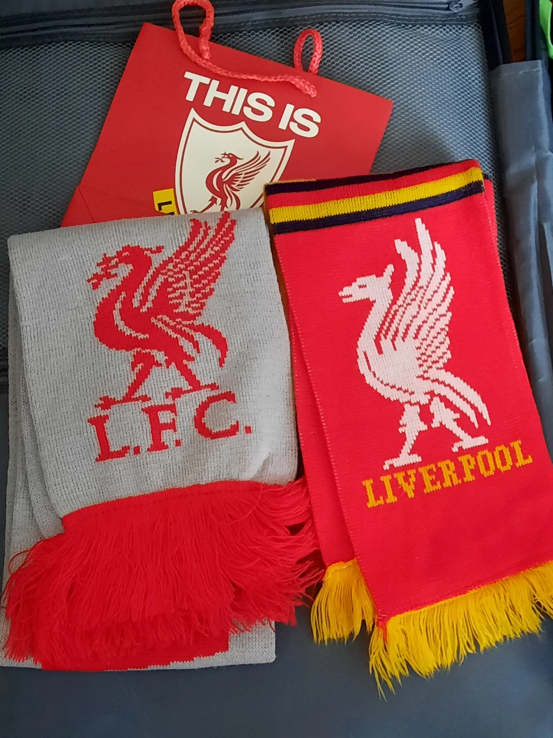 Two Liverpool FC Scarves