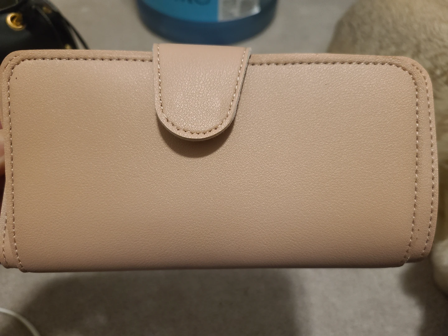 Beige Long Wallet