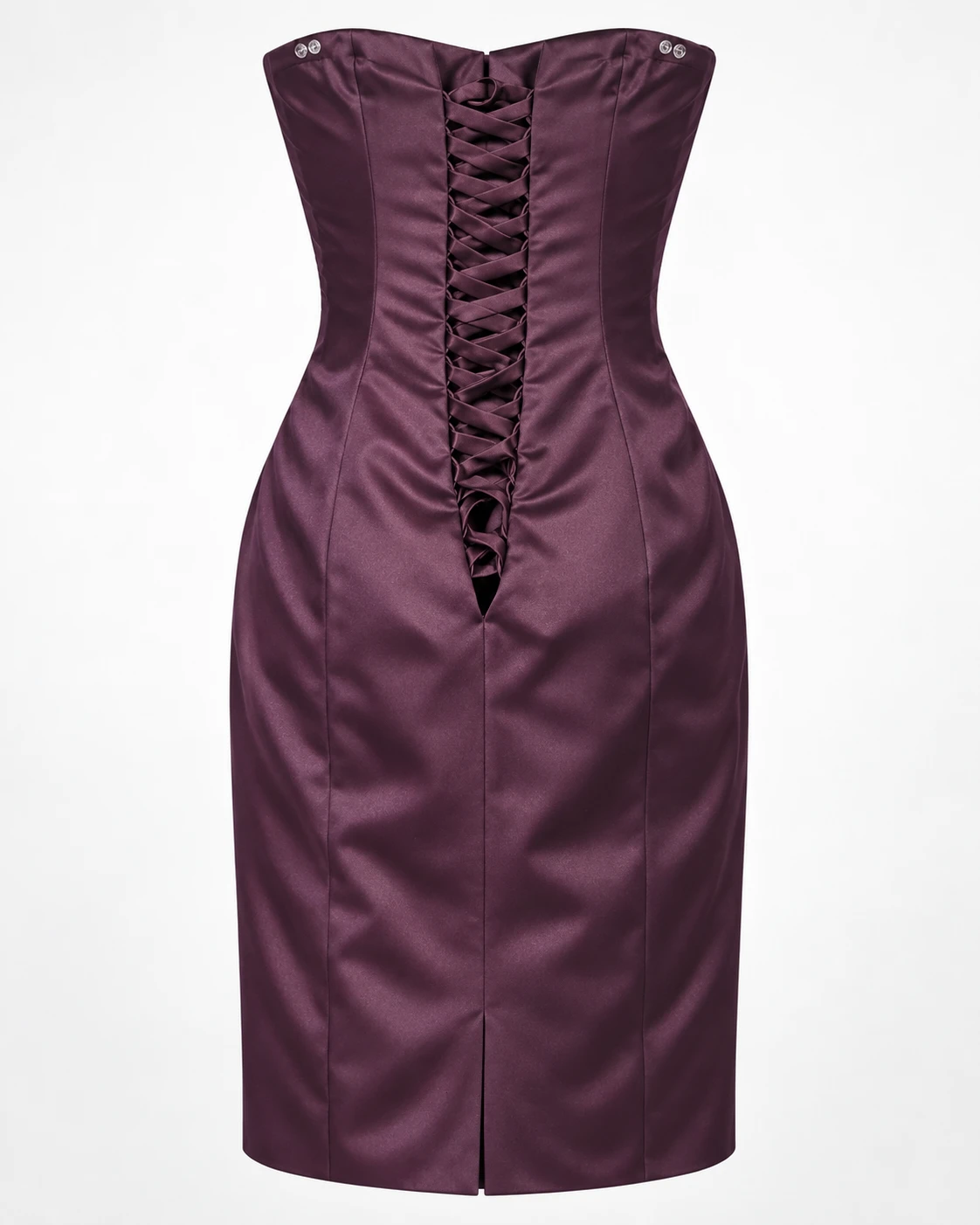 Sophia Tolli Strapless Purple Satin Dress - photo 2