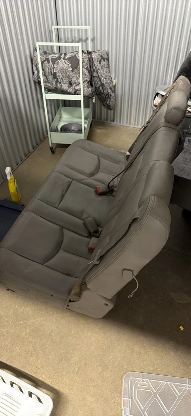 Grey Vehicle Bench Seat