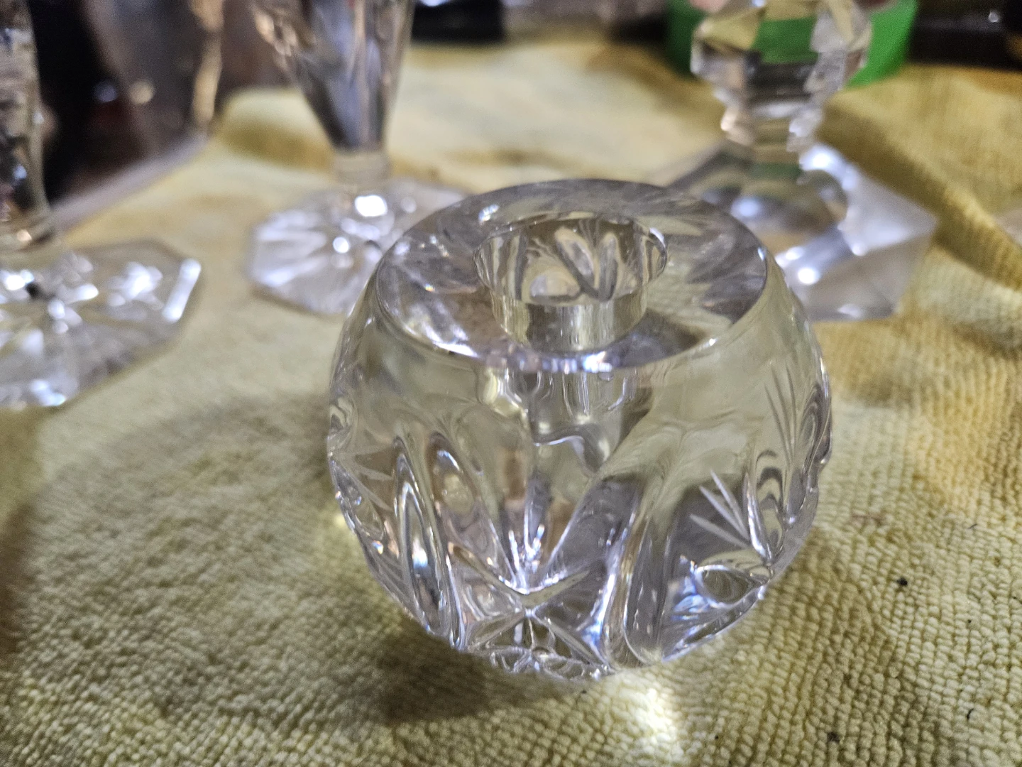 Set of 5 Crystal Candle Holders - photo 3