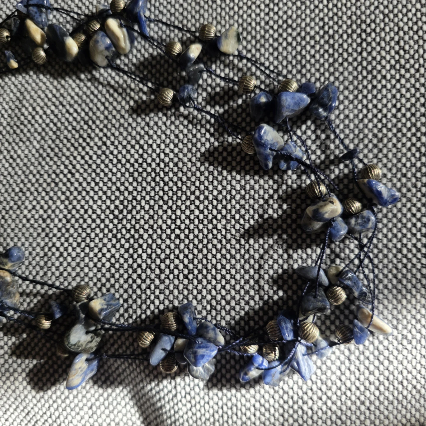Blue Stone and Bead Necklace - photo 4
