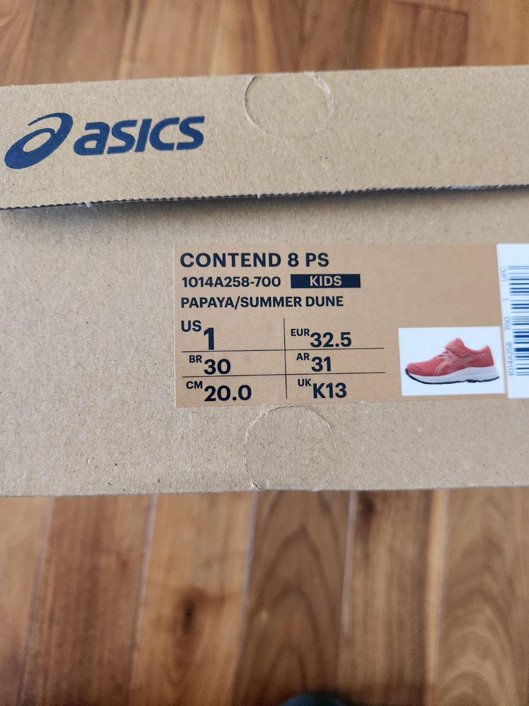Asics Contend 8 PS Kids Running Shoes Size 1 - photo 3
