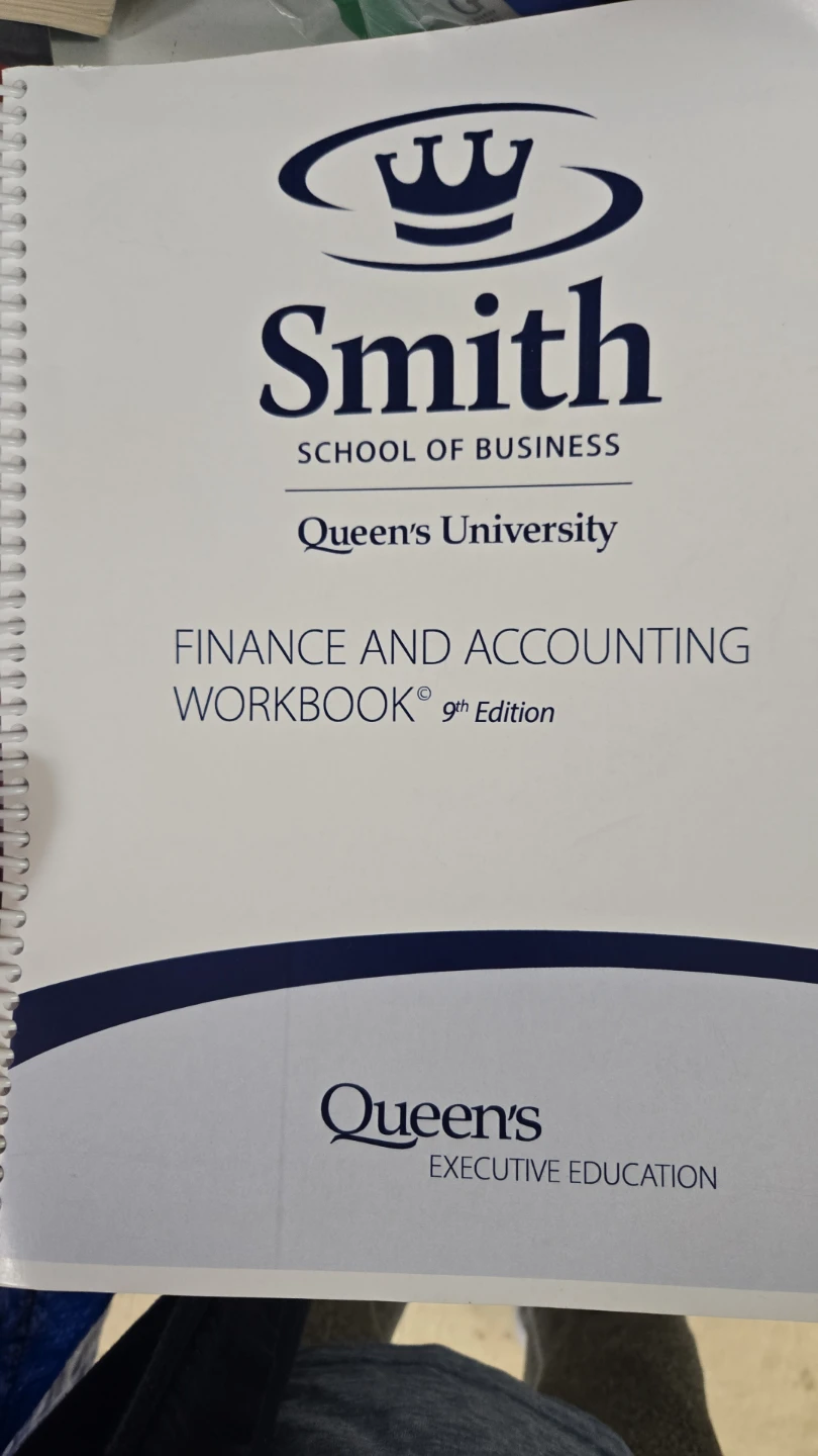 Finance and Accounting Workbook 9th edition