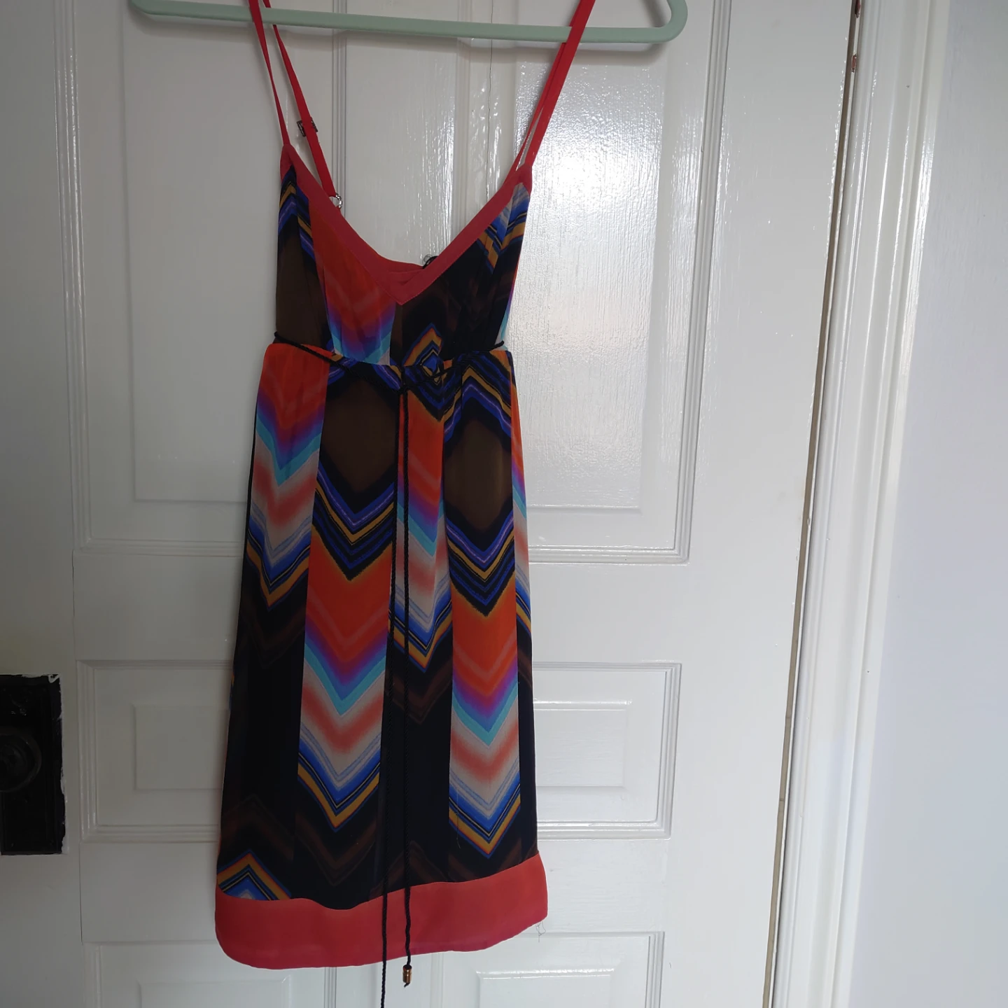 Guess Multi-coloured Chevron Dress -xs