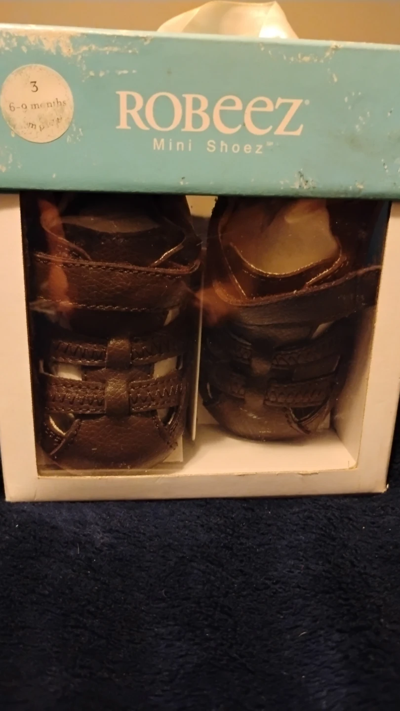 Robeez Mini Shoez Brown Sandals Size 3