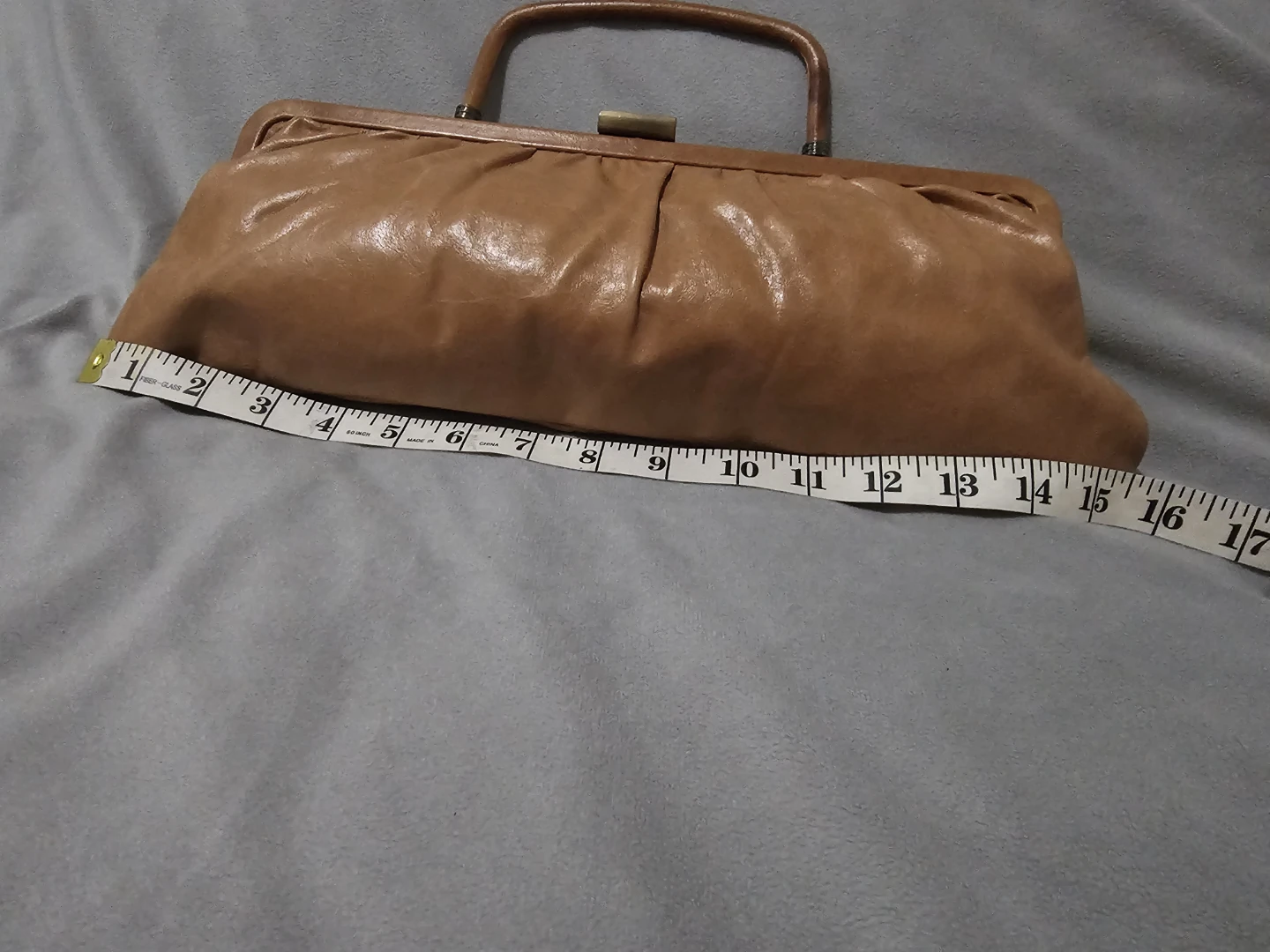 Vintage Tan Clutch Bag