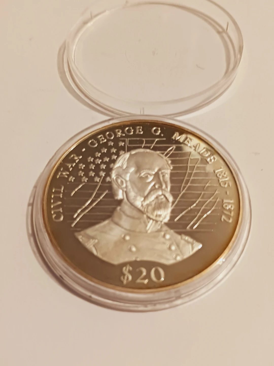 2000 Republic of Liberia 20 Dollars George G. Meade Coin