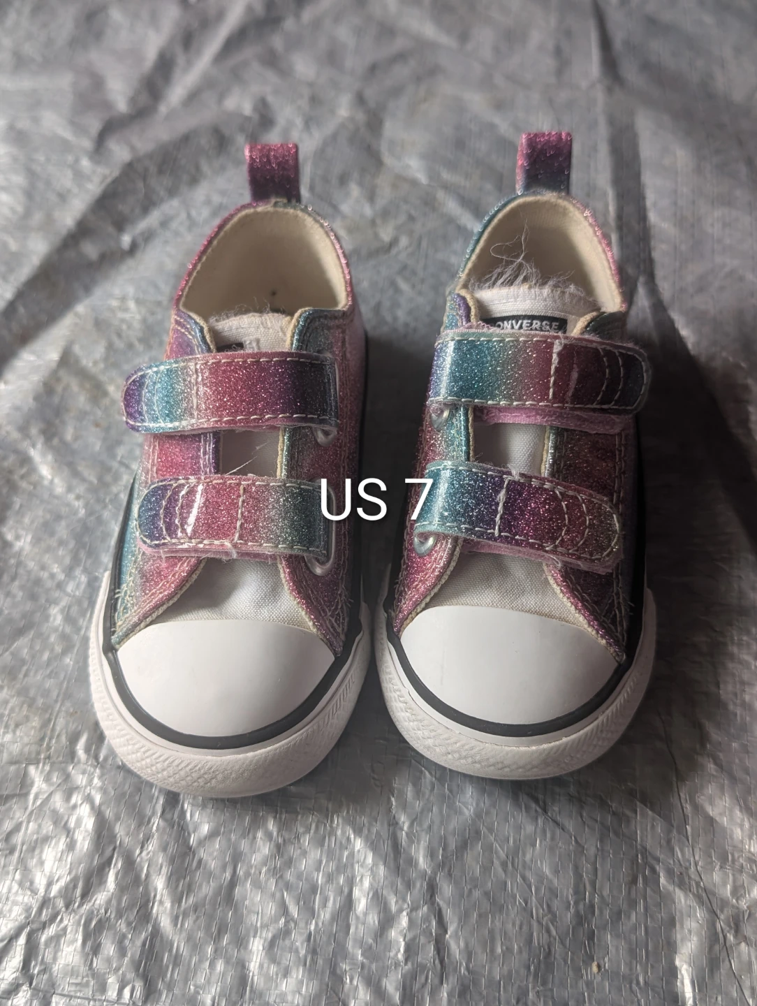 Converse glitter sneakers size 7 - photo 2