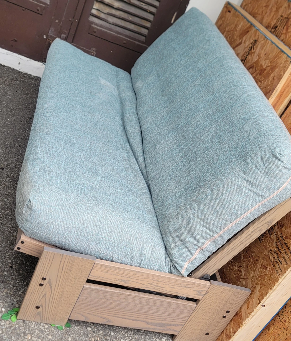 Convertible Wood Frame Futon