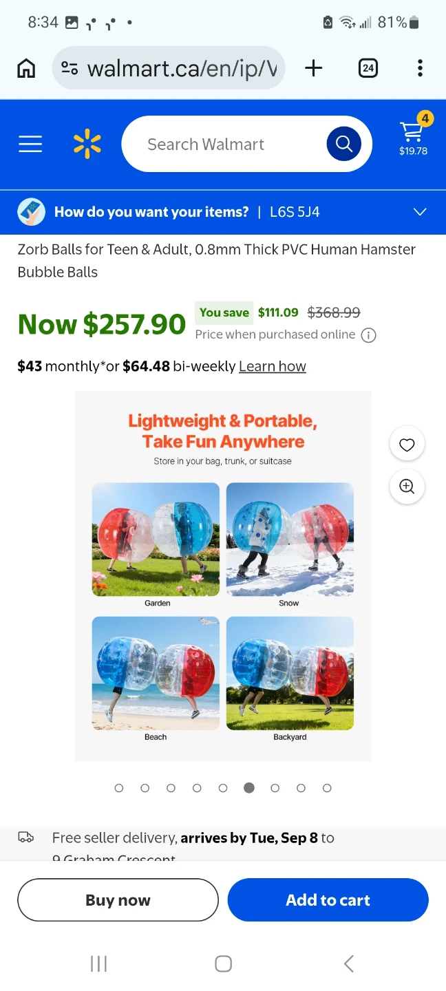 VEVOR Inflatable Human Bubble Balls - photo 2