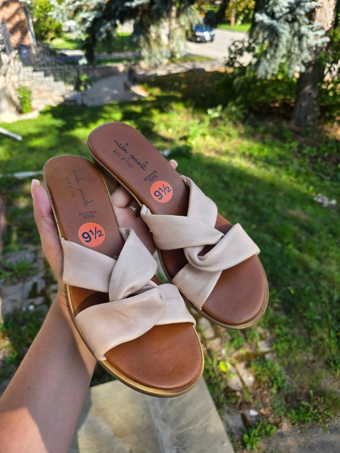 Mila Paoli Leather Sandals