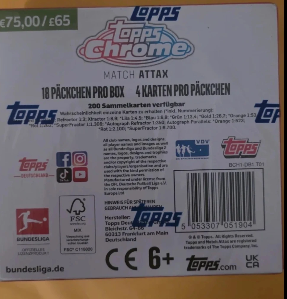 Topps Chrome Match Attax Bundesliga 2020-2021 Hobby Box - photo 3