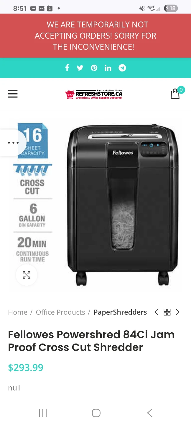 Fellowes Powershred 84Ci Cross-Cut Shredder - photo 3